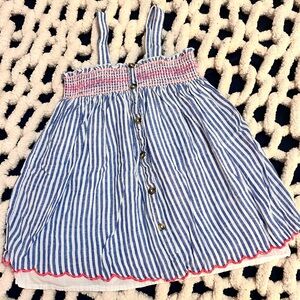 Cat & Jack Blue and White Striped Dress